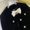Arbeitskleider Hochwertige Damen-Jacke mit vier Taschen, schwarze Samtschleife, schlankes, langärmliges Top-Minirock-Set, separat kaufen2024 Frühlingskleidung