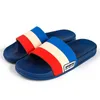 Slippers Stripe Sport Slippers Thick Sole Soft EVA Indoor Bathroom Slides Sandals Casual Beach Unisex Platform Men Women Home Shoes Large