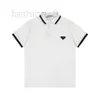 T-shirts pour hommes Designer de haute qualité 24 Nouvelle tendance Triangle Alphabet Polo Polyvalent pour hommes et femmes L5A8