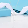 Ontwerper High Edition Tiffay en co volledige diamanten Iris sleutel hanger ketting beplating 18K Rose Gold stalen print gepersonaliseerde mode YW7V