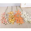 3D Dairan Artificial Flower for Wedding Party Home Kwiatowy Odeporacja Orchid Fałszywe kwiaty 240306