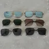 Herren-Luxus-Sonnenbrille, Damenmode, klassische Brille, Reisen, Strand, Metallrahmen, UV400, hochwertige Sonnenbrille