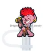 Drinking Sts 20Colors Childhood Elf Sile St Toppers Accessories Er Charms Reusable Splash Proof Dust Plug Decorative 8Mm/10Mm Drop Del Ot2Jd