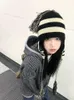 Berets Anime Oosaki Shinichi Nana Winter Warme Mütze Lange Gebunden Seil Mützen Kappe Frauen Quaste Streetwear Party Lustige Casual motorhaube