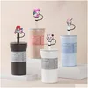 Drinking Sts Childhood Melody Sile St Toppers Accessories Er Charms Reusable Splash Proof Dust Plug Decorative 8Mm/10Mm Drop Delivery Otizv