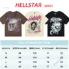 Hellstar Shirt Heren T-shirt Designer Shirt Zomer Nieuwe Casual Shirts Losse Sport-T-shirts Katoen Geborduurd Hip Hop Stijl Straat Shirt US S-xl 636