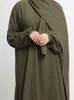 Z kapturem Abaya Jilbab dla kobiet Nida Ramadan muzułmańska hidżab długa sukienka modlitewna strój islamski Dubaj Turkish Modest Abayas 240222