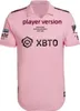 24 25 футбольные майки Inter Miamis cf Messis Женская футбольная рубашка Sergio Suarez Pink Black Leagues Cup 2023 Финал чемпионов Cup MLS 2024 2025 Кит Мужчина Фан -игрок