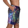 Herr shorts brev typ gym sommarord konsttryck y2k roliga stranden korta byxor sport snabb torr grafisk badstammar