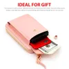 Shoulder Bags Cell Phone Purse Soft Waterproof PU Leather Mini Wallet Adjustable Strap Multifunctional Card Slots Gift For Women Hands Free