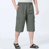 Summer Dad Middle-aged and Elderly Casual Capris, Workwear Shorts, Men's Loose Straight Leg Pants, Horse Pants