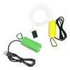 Bombas 2 conjunto usb mini bomba de aeração bomba de ar aquário aerador ultra silencioso mini tanque de peixes ir pesca bomba de oxigênio verde amarelo