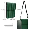 Bag Candy Striped Shoulder Green And Black Bulk Retro Mobile Phone Leather School Student Bags