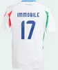 2024 italys 125 Years Anniversary soccer jerseys Player version maglie da calcio TOTTI VERRATTI CHIESA Italia 24 25 football Shirts Men set kids kit uniform