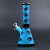 10 Polegada Hookah Vidro Bongs Jateamento de Areia Tubulação de Água Fumar Beaker Bong Ice Ash Catcher Dab Plataformas Petrolíferas Bubbler Pipes 14mm Tigela Downstem