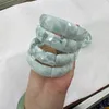 AAA -klass Green Angelite Stone Beads Armband Natural Gemtone Jewelry Bangle For Woman for Man Wholesale 240315