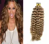 8 Light Brown Brazilian deep wave keratin hair extensioni tip curly hair extensions 100gstrands brazilian virgin hair light brow7809207