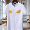 French Paris designer mens T-shirt pure cotton short sleeve monster yellow eyes pattern High street ladies couple loose casual T-shirt top T-shirt High Quality