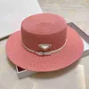 Projektant luksusowy designerka czapka czapka moda casquette słomki czapki płaskie szerokie grzbiet czapki cukierki zamontowane swobodne rybacka czapka słoneczna czapki czapki maska ​​16opt 16opt