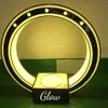 Wholesale Circle LED VIP Bottle Presenter Service Tray Customized Logo Bottle Glorifier for bar nightclub