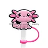 Boire Sts Rose Animaux Sile St Toppers Accessoires ER Charms Réutilisable Anti-éclaboussures Bouchon Anti-poussière Décoratif 8Mm Party Drop Livraison Otanc