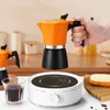 Mongdio Moka Pot Italiaans koffiezetapparaat Kleine huishoudelijke elektrische kleioven Espresso-extractor 230308