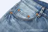 Merk paarse bedrukte mode slanke fit elastische mannen en Amerikaanse jeans jeans