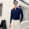 Mens Dress Shirts Man Tops Business Red Formal Plain and Blouses for Men Long Sleeve High Quality Luxury Designer Vintage Cotton Clothing s