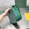 2024VÄRDE'S Luxury Small Square Bag tofu Bag Makeup Bag Saddle Bag Läder Högkvalitativ Straddle Makeup Bag designer axelväska Vanity Men's Hobo Bag