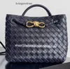 Botteg Venet High -End -Taschen für Jodie -Bag -Beutel Andiamo Weaving 2024 Neue Handtasche Mode vielseitige echte Leder Frauen mit großem Original 1: 1 mit echtem Logo und Schachtel