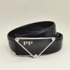 Belt Women's genuine leather 3 5cm wide high-quality men's designer belt Triangle buckle cnosme Women's belt Cintur217l