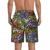 Pantaloncini da uomo Summer Board Man Word Graffiti Street Art Surf Letter Print Pantaloni corti Eleganti bauli da spiaggia ad asciugatura rapida di grandi dimensioni