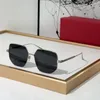 Sunglasses Pure Titanium Double Bridge Women Luxury Gold Uv400 Solar Glasses Men Oval Eyewear