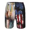 Men's Shorts Wansici Beach Adult Pants Oil Painting - Brooklyn Bridge York