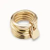 Klusterringar version uno de 50 fashionabla silver pläterade 14k gul guld charm ring nisch smycken gåva 220922278l