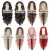 Livraison gratuite pour les nouveaux articles de mode en densité de brésilien Brésilienne Body Wave Fringe Perruque Simulaiton Human avec une frange Aucune Full Lace Front Pernues