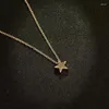 Chaînes à la mode géométrie perle clavicule chaîne romantique étoile d'or collier accessoires pour femmes cérémonie de proposition