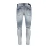 Style Street SSAM Knife Cut Oud Versleten Gewassen Beschadigde Slim Fit Jeans voor Heren Jeans van hoge kwaliteit