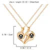 Pendant Necklaces 1 Pair Magnetic Couple Necklace Heart Shape Opposites Attracting Jewelry Gift For Lover HSJ88