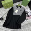 Zweiteiliges Kleid Designer 24 Frühjahrsneues Nanyou Guc-Stil besticktes, dickes, gespleißtes Tweed-Jacken-, Kurzmantel- und Faltenrock-Set QTOR