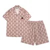 Modeontwerpers Hawaii Beach Casual Shirts Sets Men Summer Button Down Letter Print Shirt Shirt Shirt Suits L-3XL met korte mouwen afdrukken