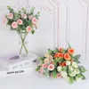 Dekorativa blommor 1 Knach Artificial Flower Rose Bouquet Wedding Party Diy Home Decor Bride Holding Valentine's Day Gift Simulation