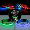 Colliers pour chiens, corde de Traction antichoc pour animaux de compagnie, réglable sans batterie, sangle de poitrine, plusieurs Modes de lumière nocturne, 8 couleurs Led