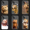 علبة هاتف Brown Bear لـ iPhone 15 14 13 Pro 12 11 Pro XS XR Max 8 7 SE Strong Silicone Comple