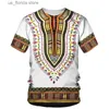 T-shirts pour hommes Rétro Style indien Imprimer T-shirt pour hommes Mode d'été Strtwear O-Cou Séchage rapide à manches courtes Top surdimensionné Vêtements Y240315