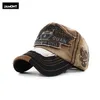JAMONT Retro Washed Baseball Cap Fitted Cap Hat For Men Bone Women Gorras Casual Casquette Letter Black Cap T200409265V