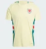 2024 Wales Soccer Jerseys James Bale 24 25 Welsh voetbal Shirts Johnson N.Williams Rodon T.Roberts Cabango Levitt Moore Thomas Men Kids Kit Jersey