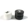 Récipients ronds épais de pot en verre du prix 5ml avec les pots noirs de concentré de couvercles de CR pour des cosmétiques de cire