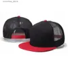 Berretti da baseball da uomo a tesa piatta in rete berretti da baseball ricamo personalizzato hip hop cappellini snapback Kpop donna regolabile traspirante cappello da papà GorrasY240315