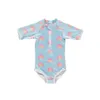 INS Girls ice cream one-piece swimsuits summer kids sun protection and quick drying swimming girls SPA beach pool bathing suits Z7189